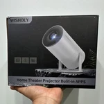 Wisholy Home Theater Projector White Built-in Apps For Cinema Entertainment. Fixed Price $88.00.