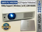 Sanyo PLC-WXU700A 3LCD Projector Professional 1080P Wireless W/b No Remote. Fixed Price $90.99.