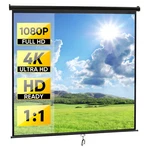 Manual Projection Screen Projector 119" Home Movie Theater Matte Black. Fixed Price $45.59.