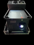 Barco W14 Upgraded To HDX-W20 18,000 Lumens W/ Remote & Cage In Case. Fixed Price $5555.00.