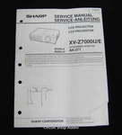 Original Sharp XV-Z7000U/E Lcd Projector Service Manual. Fixed Price $14.95.