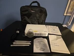Icodis Display Projector LED-9 Dlp 100 Power Cord, Remote Antennae Manual Bag. Fixed Price $127.00.